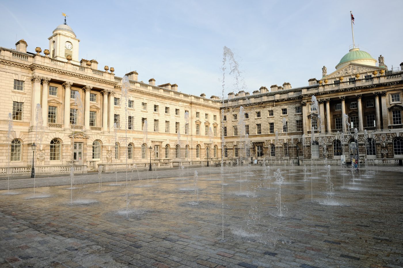 Fontene i borggården til Somerset House i London.