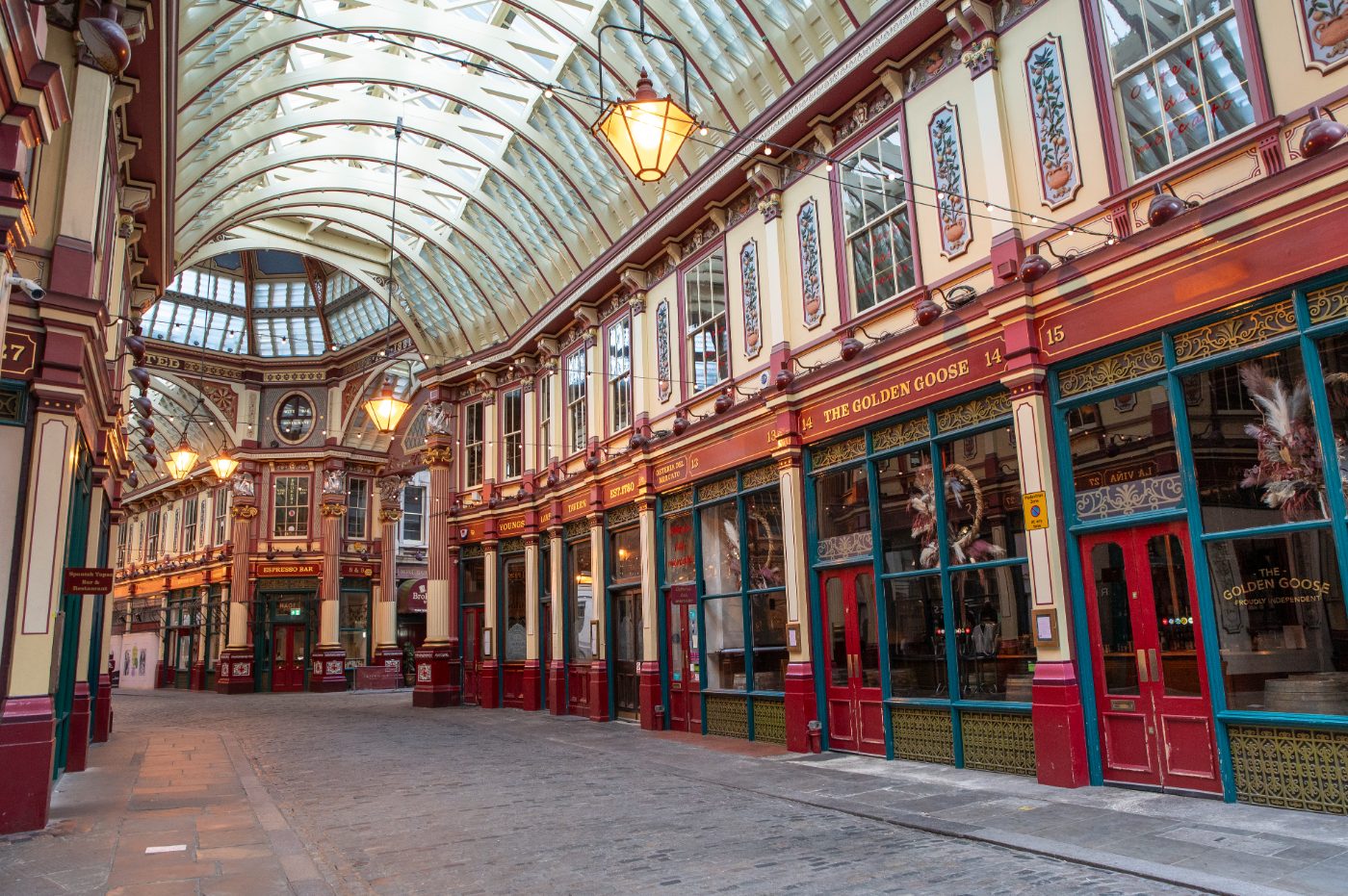 Leadenhall Market i London, Storbritannia.
