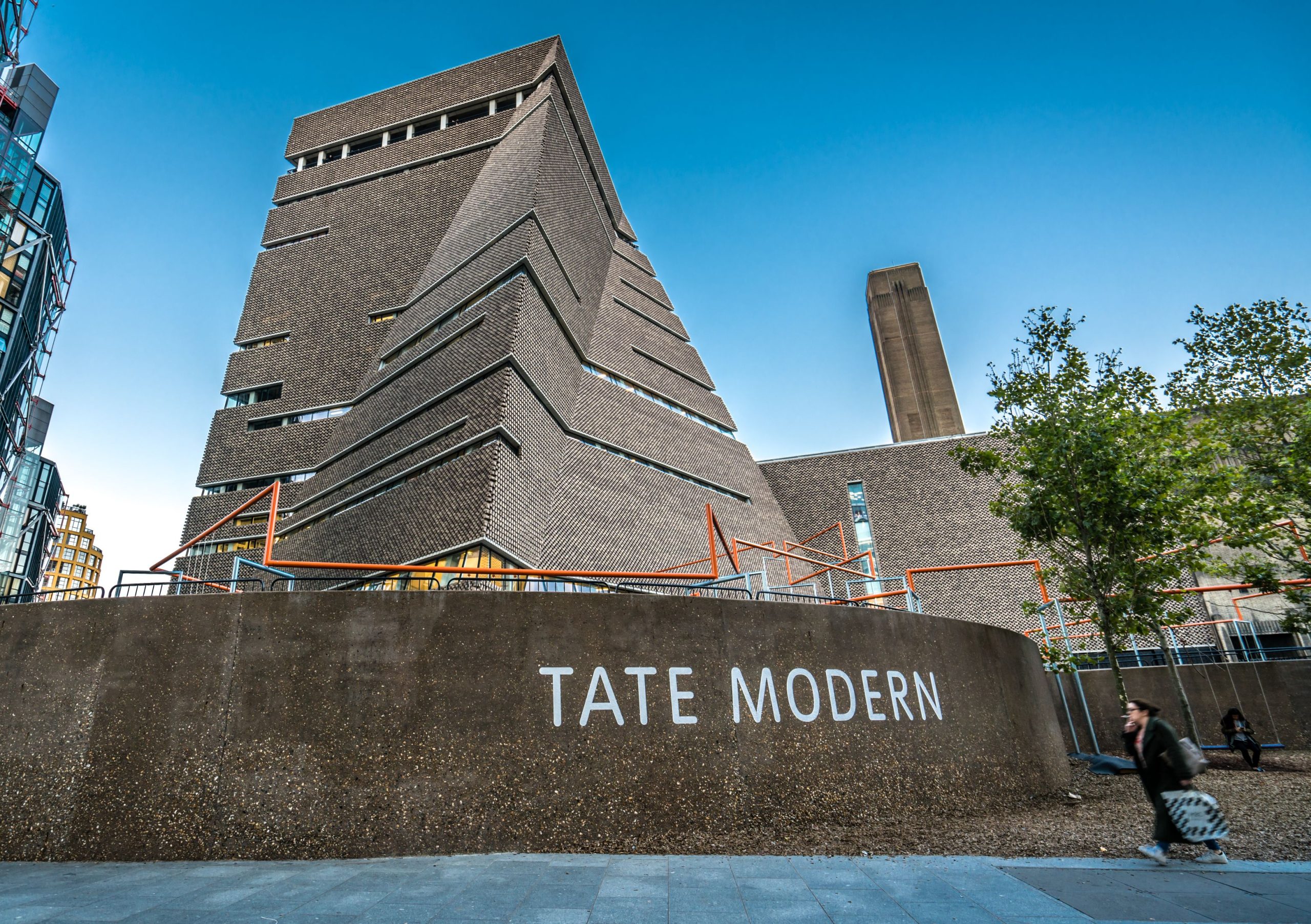Utsikt over kunstmuseet Tate Modern i det sentrale London.